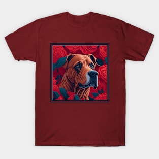 German dog. Style vector (red version 2 German dog) T-Shirt